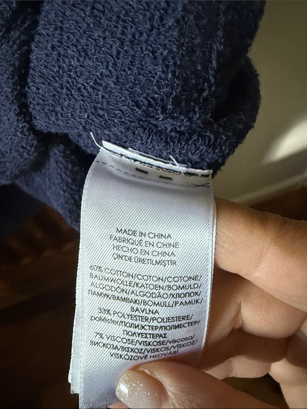 Polo Ralph Lauren Crewneck Polo Bear Fleece Sweatshirt in Navy. S - Picture 7 of 9